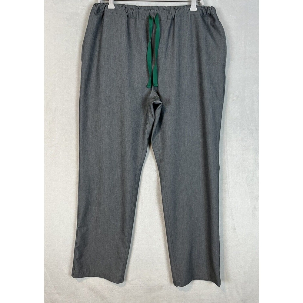 Figs Scrub Pants Men L Heather Gray Regular Fit Pisco Basic Pockets Medicalwear